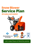 Annual Snowblower Service Plan:  Peace of Mind Every Season